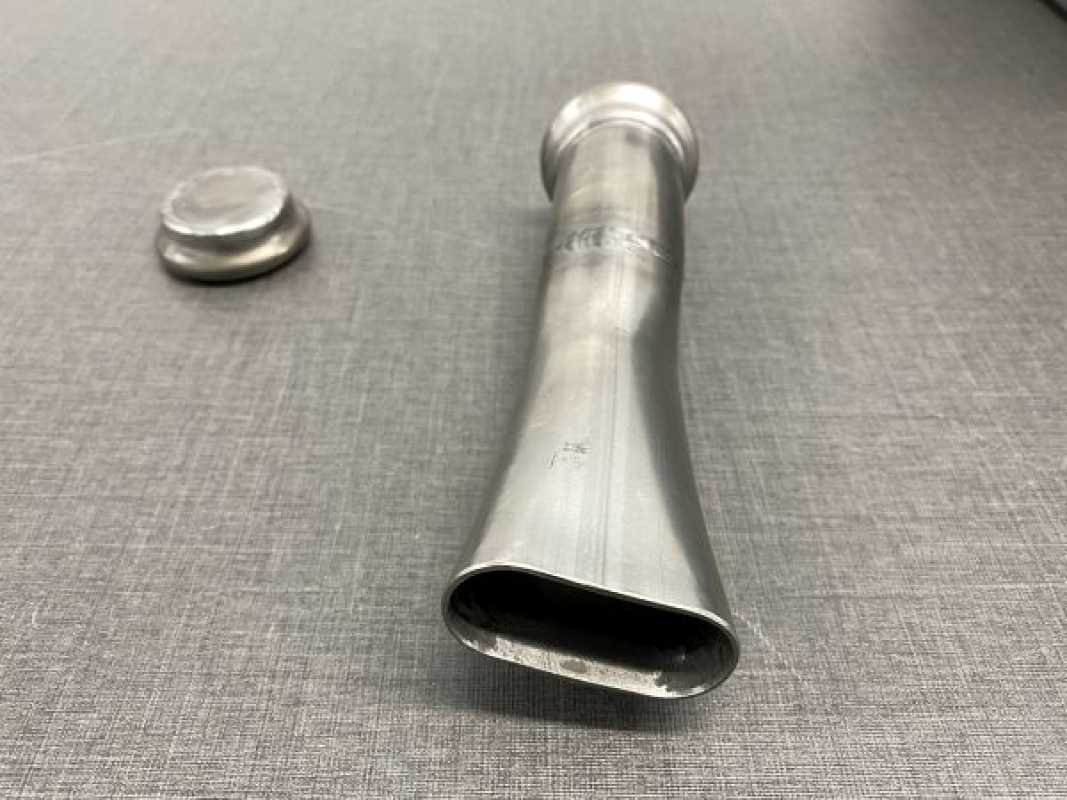 Barn Door Style Tail Pipe stainless for Ahnendorp 30hp vw beetle customsport exhaust, also T1 van