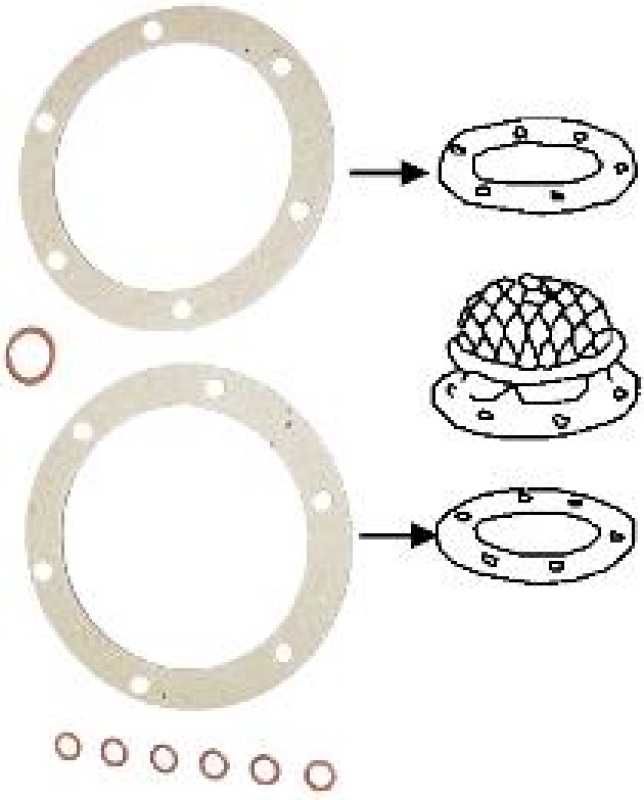 Oil Screen Gasket Set 25 + 30 HP