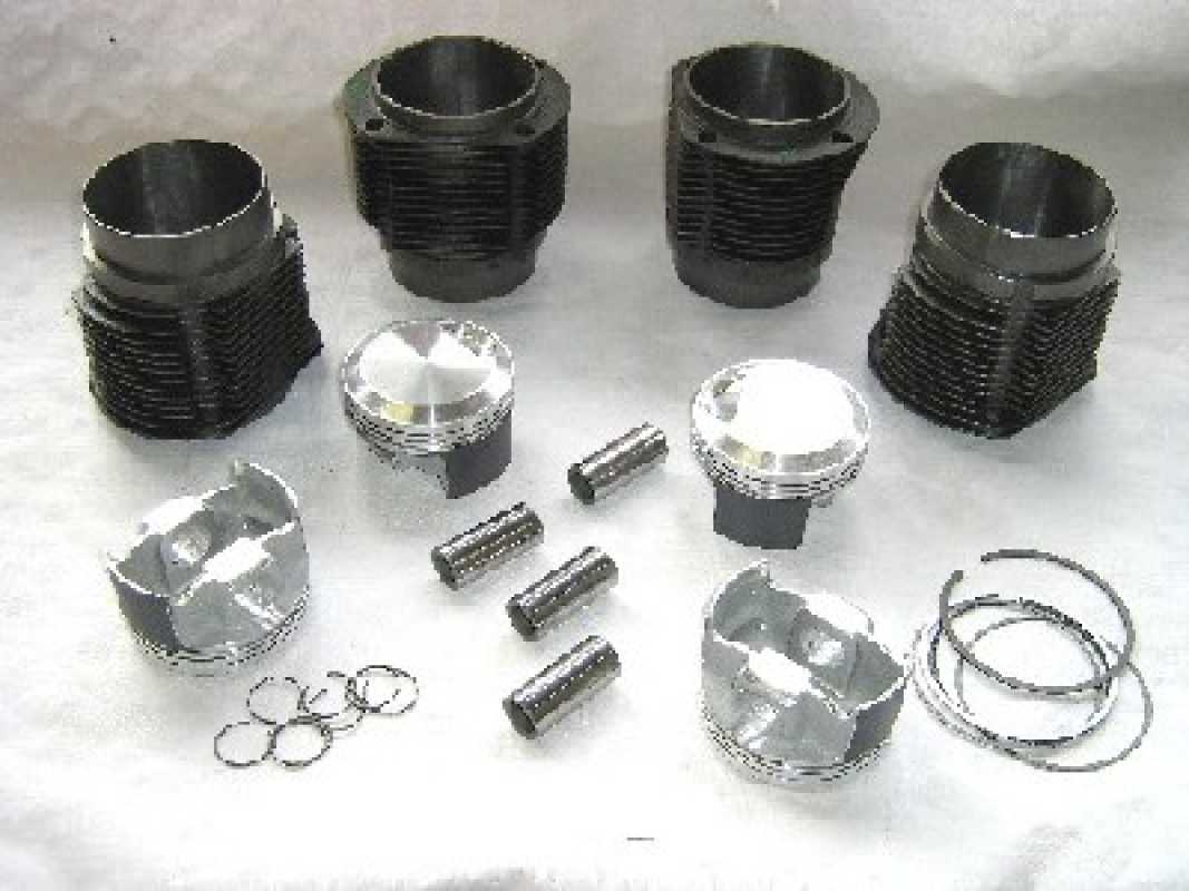 Piston / Cylinder Porsche 356 86mm with B.A.S. forged pistons