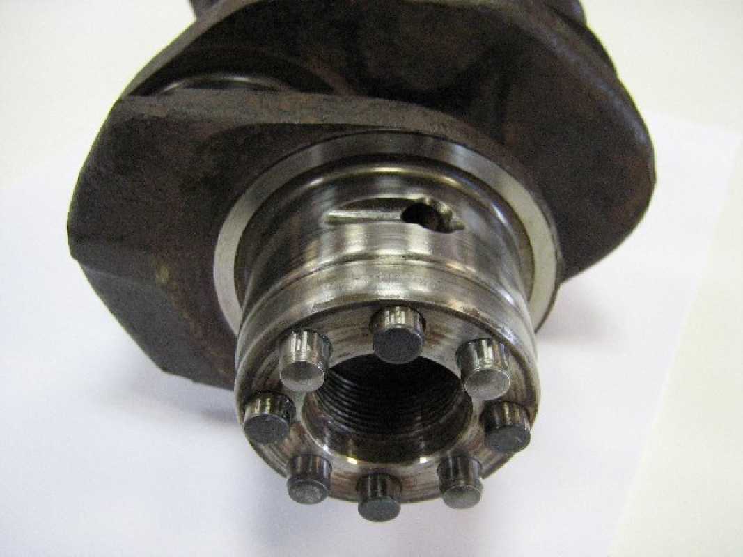 Kurbelwelle für 4 weitere Passstifte bearbeiten VW Käfer Typ 1 und Bus