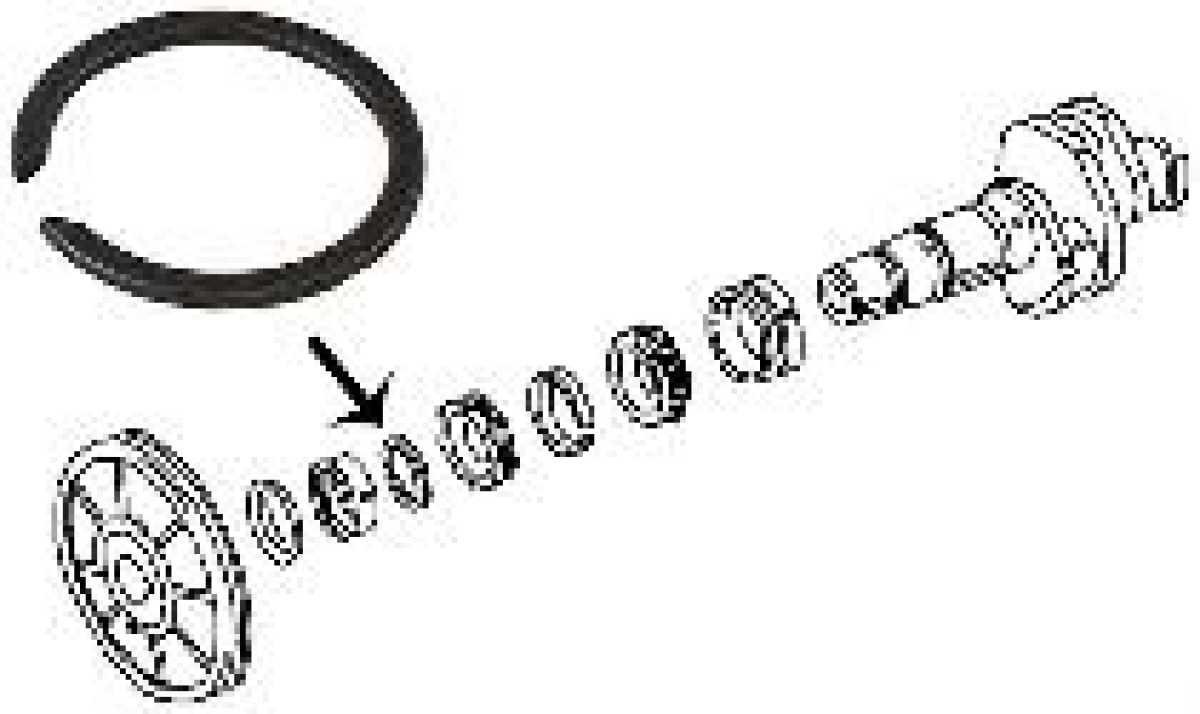 Locking ring for crankschaft gear