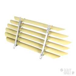 Rear window louvre, not assembled