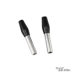 Türsicherungsknöpfe Chrom/schwarz