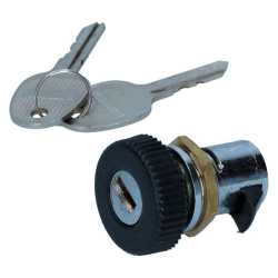 Glove box lock, with keys