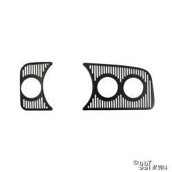 Dashgrill gauge holder set, 3 hole 52mm, black, RHD