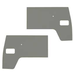 Front door panels, grey, as pair