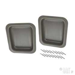 Front door box, grey, pair