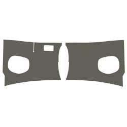 Kick panels, grey, as pair