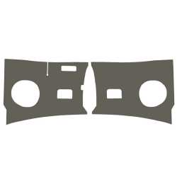 Kick panels, grey, as pair