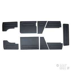 Panel set, black, 9 pieces