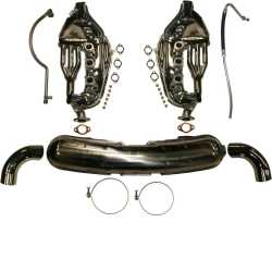 Exhaust conversion set, free-flow, with loose 84 mm tail pipes Porsche 911 G-Modell