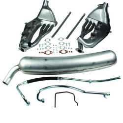 Exhaust conversion set, free-flow, with 60 mm tail pipe Porsche 911 G-Modell