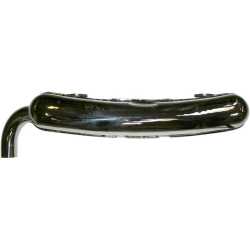 Exhaust, Sport, single 70 mm outlet pipe, Stainless Steel, polished with TÜV/EEC approval Porsche 911 G-Modell