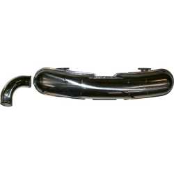 Exhaust, Sport, single 84 mm loose outlet pipe, Stainless Steel, polished Porsche 911 G-Modell