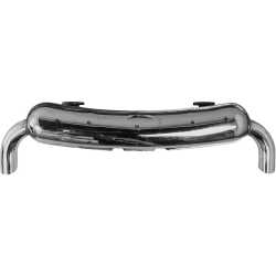 Exhaust, Sport, dual 70 mm outlet pipes, Stainless Steel, polished with TÜV/EEC approval Porsche 911 G-Modell