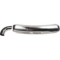 Exhaust, Sport, single 84 mm loose outlet pipe, Stainless Steel, polished. With TÜV/EEC approval Porsche 911 G-Modell