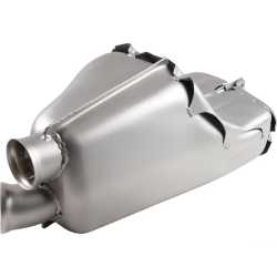 Rear exhaust box, Stainless Steel. With TÜV/EEC approval for Carrera 2/4 with 3.6 L engine Porsche 964