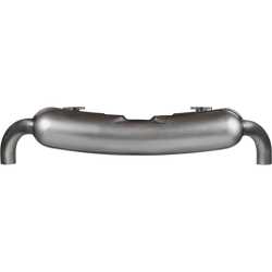 Exhaust, Sport, dual 70 mm outlet pipe, for use together with heat exchanger conversion, stainless steel Porsche 911 G-Modell