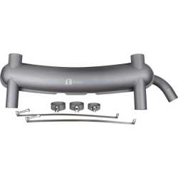 RSR street/racing exhaust. Ø60 mm OE outlet or 2 racing outlets, Ø70 mm.92.213 needed for fitting the exhaust on 91.019S and 91.020S Porsche 911 F-Modell