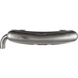 Exhaust, sport, single 70 mm outlet, stainless steel, polished. With TüV/EEC approval Porsche 911 F-Modell