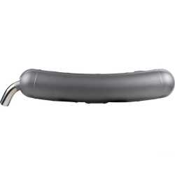 Rear exhaust with polished Ø57 mm tapered cut tail pipe Porsche 911 F-Modell