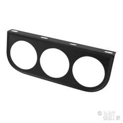 Gauge mount bracket 3 holes, 52 mm, black